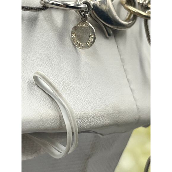 Emily Ray Boho Double Strand Stone Mixed Metal Chains Jade Green Coral Necklace - Picture 7 of 13